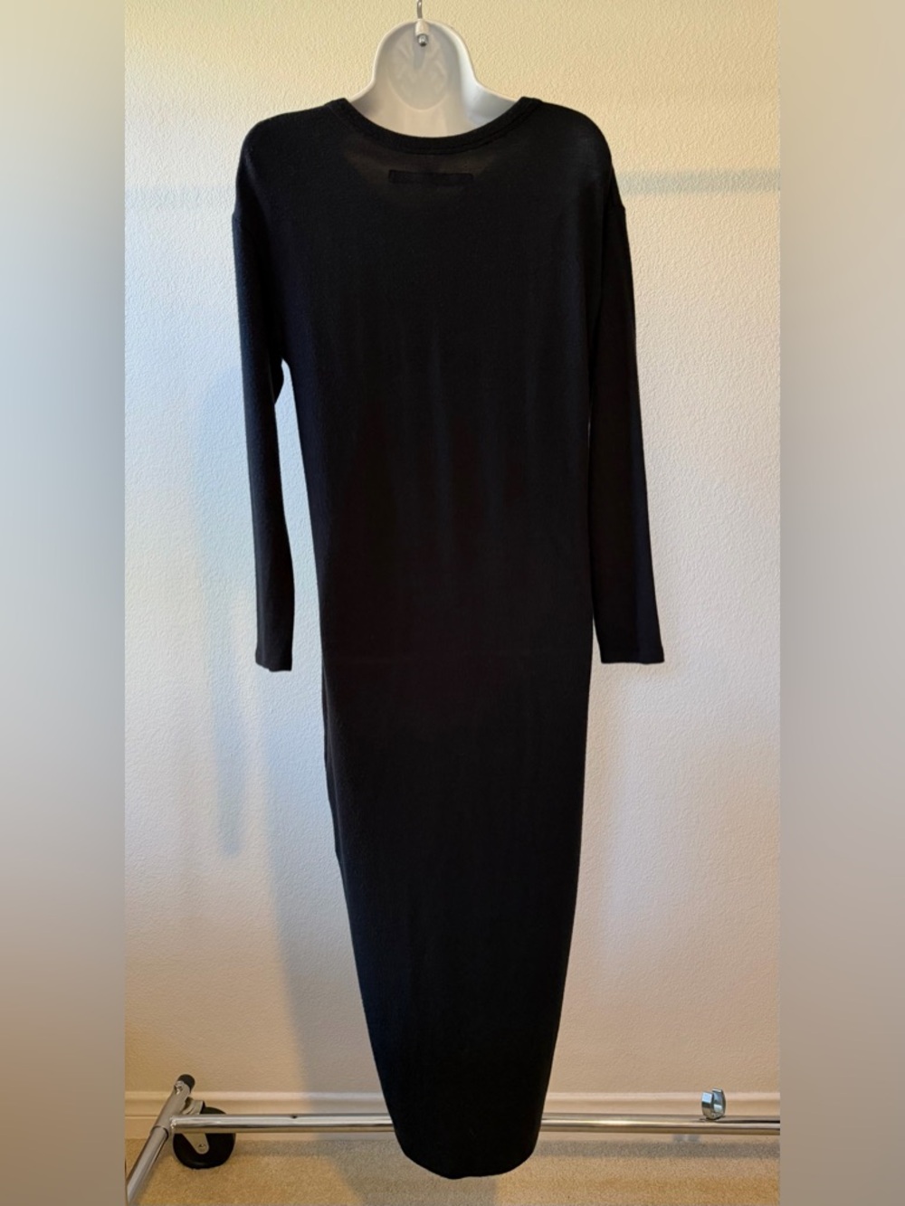 Enza Costa Scoop Neck Long Sleeve Midi Dress - Picture 3 of 7